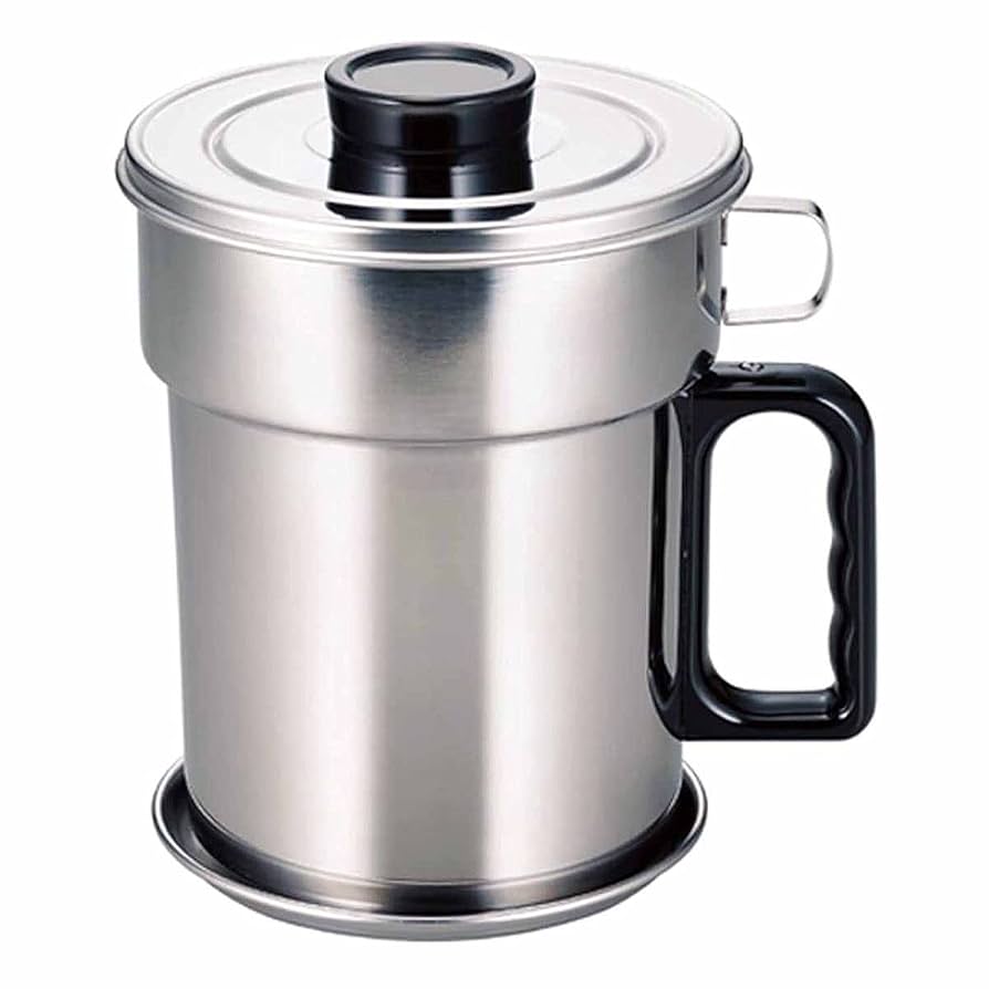 37450 ステンレス製活性炭 オイルポット　日本製 Amazon｜パール金属 日本製 オイルポット 0.7L ステンレス製